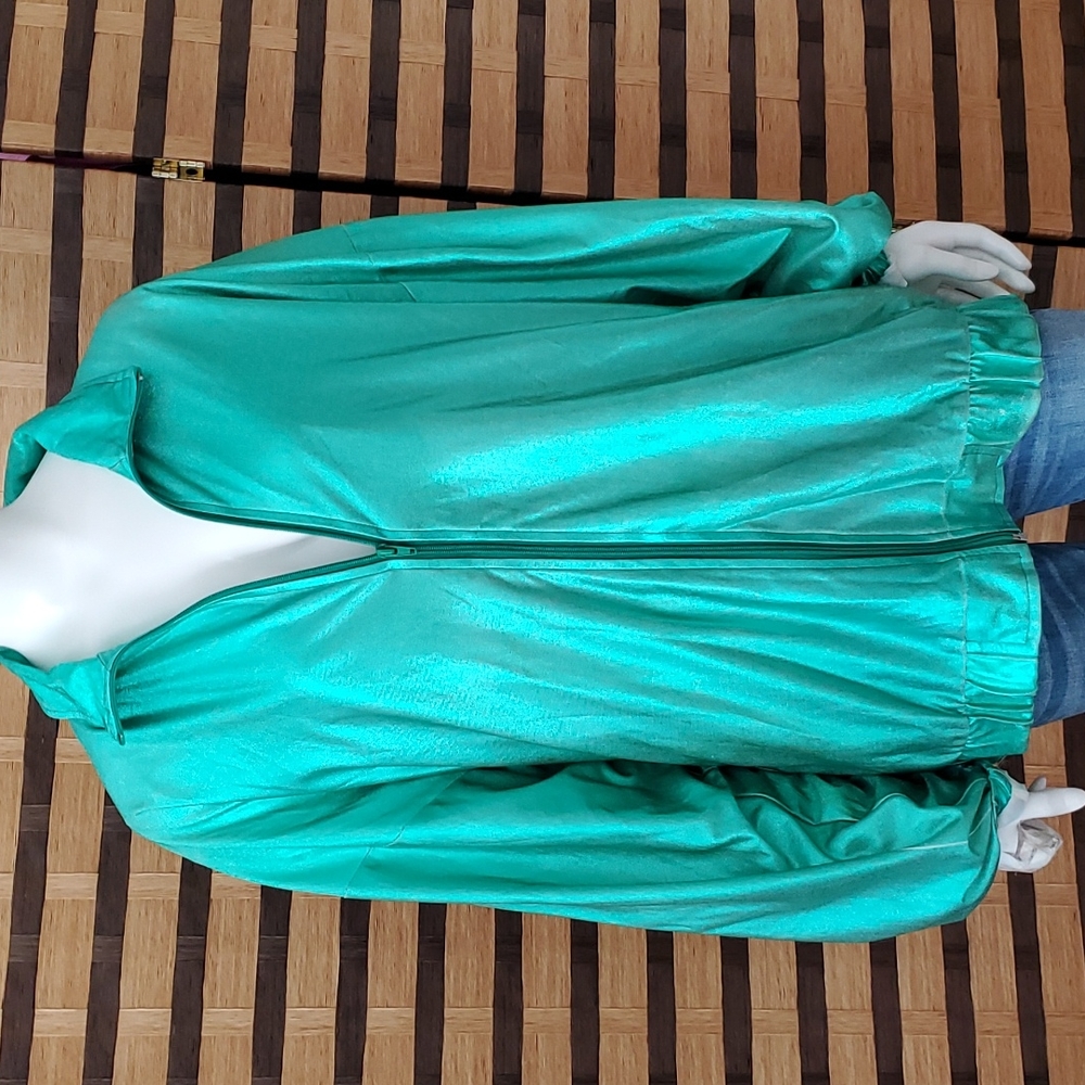 Marshall Rousso Metallic Green lined jacket - Picture 1 of 10